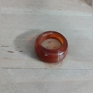 Carnelian Agate Ring Size 8